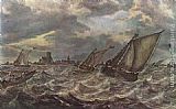 Abraham van Beyeren Rough Sea painting